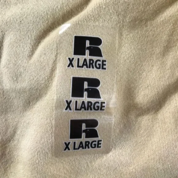 Vintage Russell Athletic Sweatpants Mens Extra Large Yellow Elastic Ankle USA - Picture 12 of 12